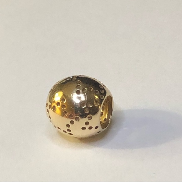 Retired Pandora Solid 14k Starlite Charm G585 Ale - Picture 6 of 8